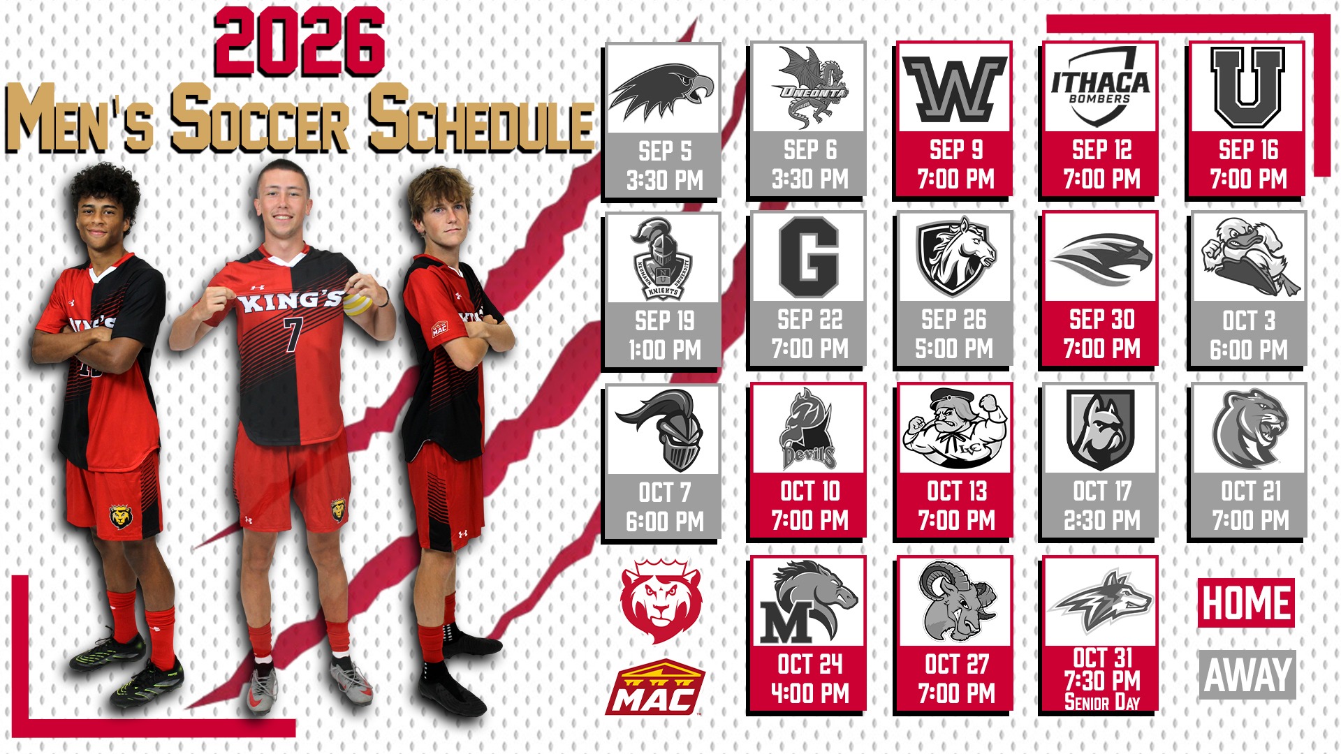 2026 Men's Soccer Schedule Release