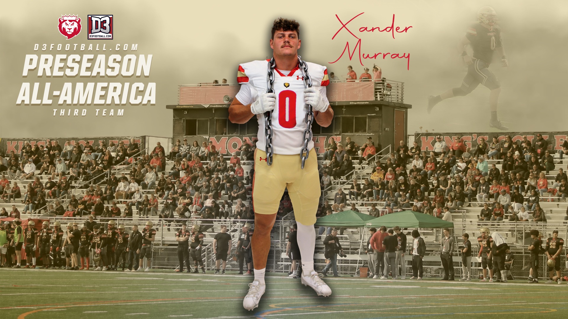 Xander Murray D3football.com Preseason All-America