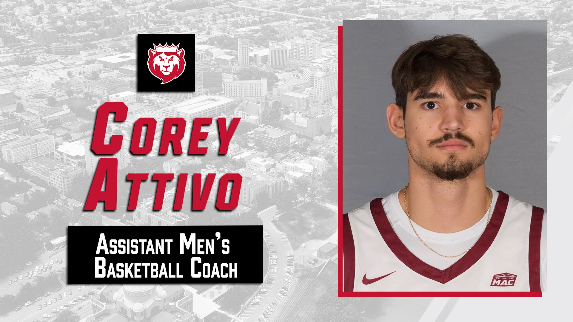 Corey Attivo - Assistant Men's Basketball Coach
