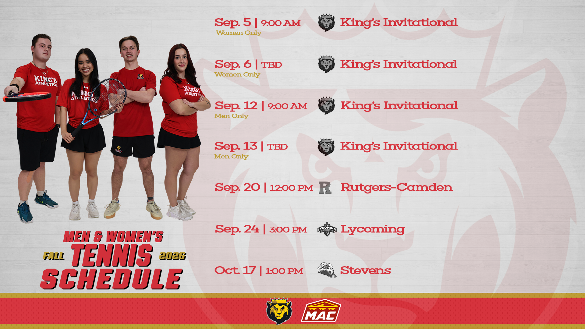 2026 M&WTEN Schedule