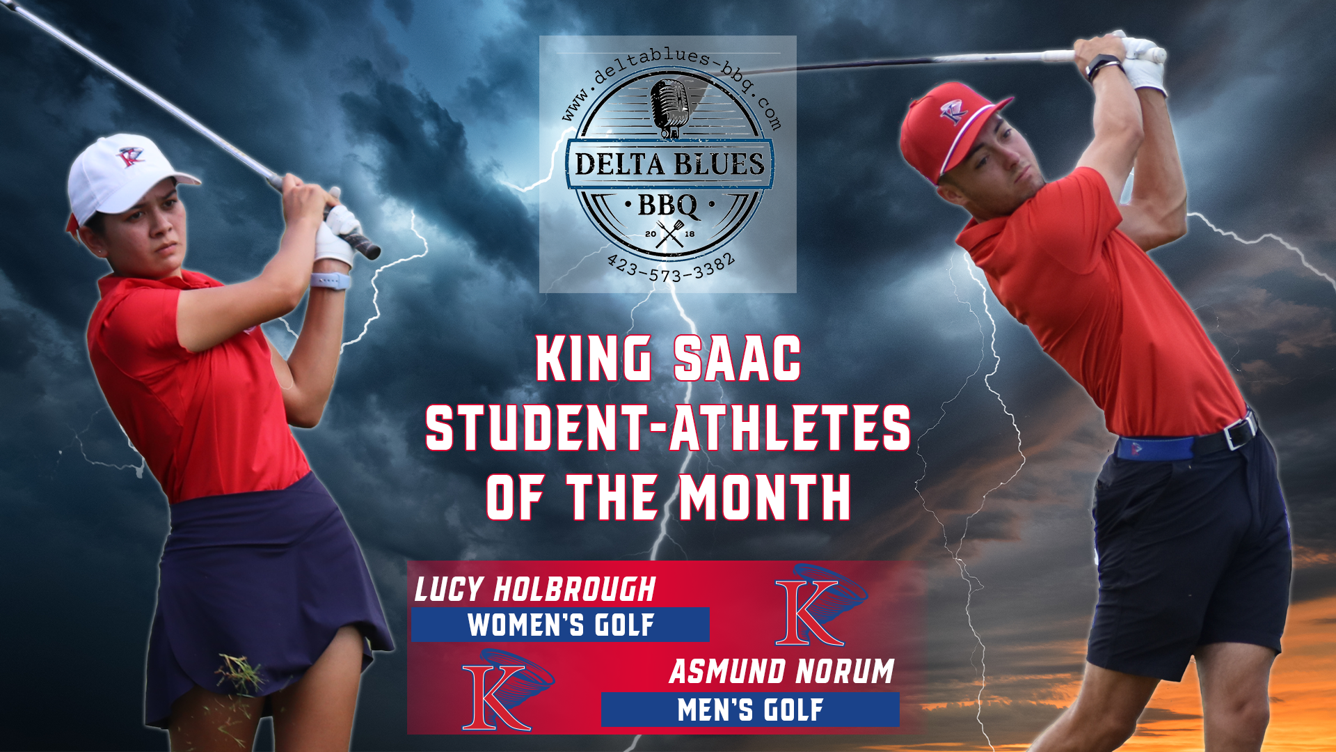 SAAC Student-Athletes of the Month (Sept 2024 - Holbrough and Norum)