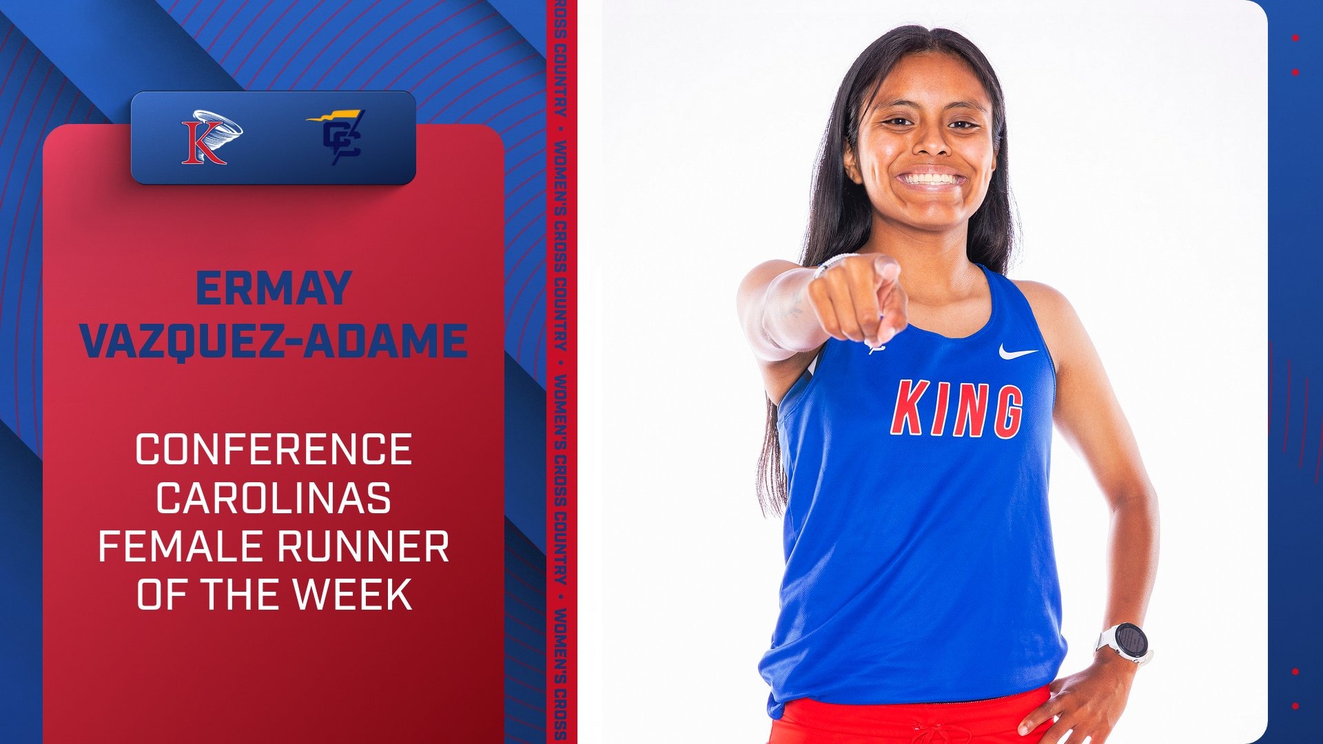 Ermay Vazquez Adame Conference Carolinas Player of the Week 9/15/2025