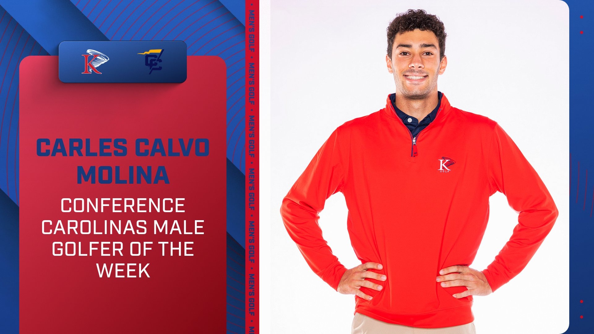 Carles Calvo Molina Conference Carolinas Golfer of the Week