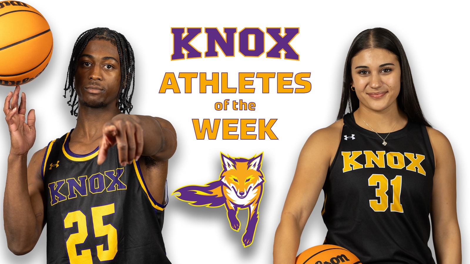 Noah Campbell and Kylee Callahan, the Knox Athletes of the Week, Nov. 25, 2025
