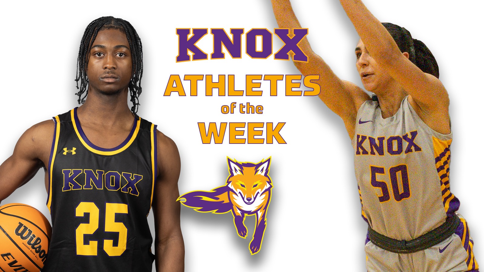 Noah Campbell and Bria Medina, Knox Athletes of the Week, Dec. 9, 2025