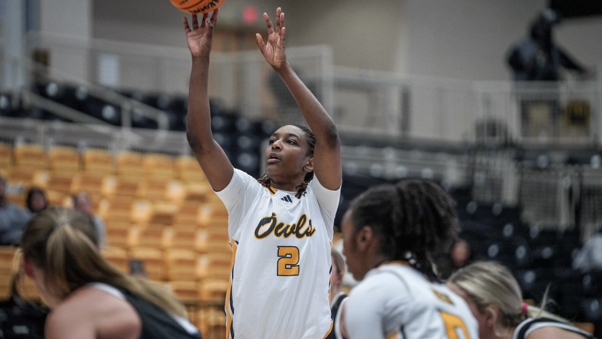Kennesaw State women's basketball's Trynce Taylor attempts a free throw in a 60-47 loss to Middle Tennessee on Jan. 2, 2026 at Vystar Arena.