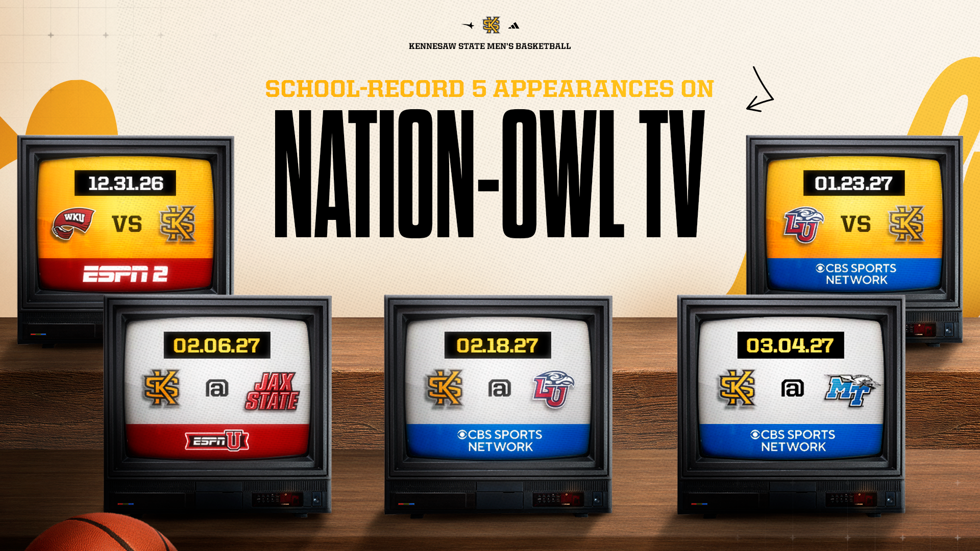 TV announcements MBB 2026-27