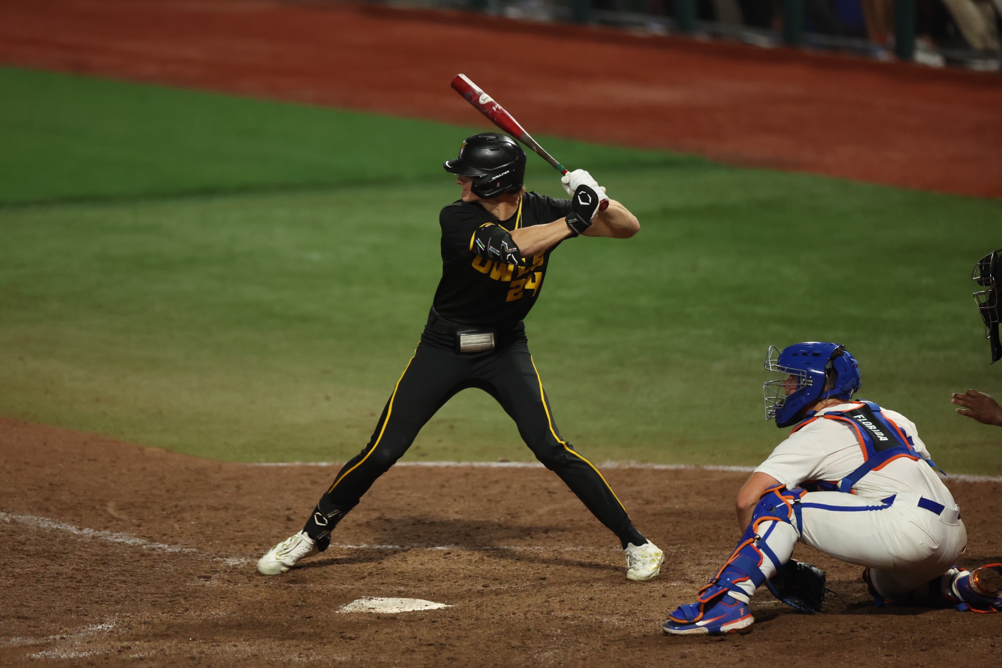 during the Gators' game against the Owls on Friday, February 20, 2026 at Condron Family Ballpark in Gainesville, FL / UAA Communications photo by Erika Brown