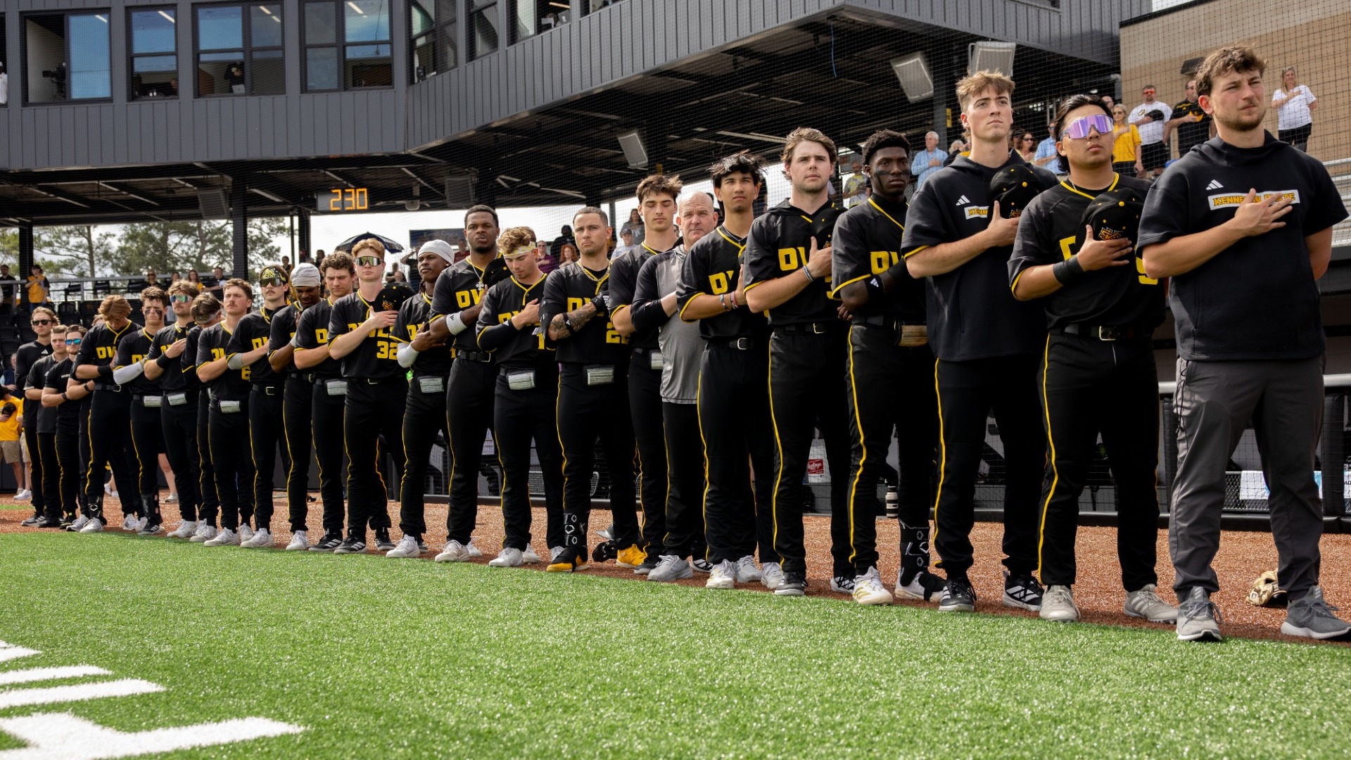 KSU Baseball National Anthem line