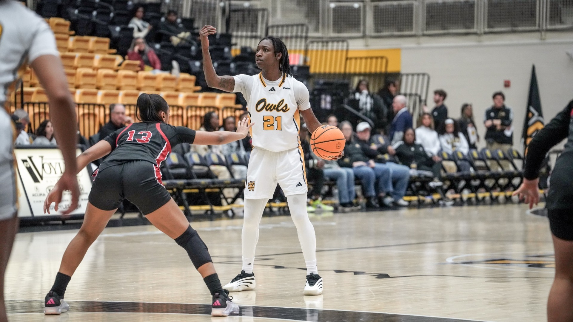 Kennesaw State guard Keyarah Berry directs the offense. 