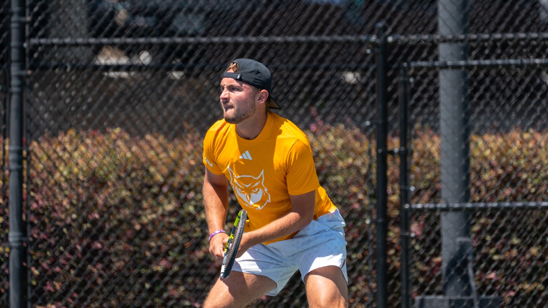 Kennesaw State men's tennis player Kyvan Rietkerk faces Gardner-Webb.