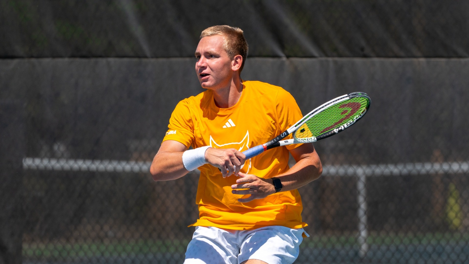 Kennesaw State men's tennis player Dominic Ducariu faces Gardner-Webb.