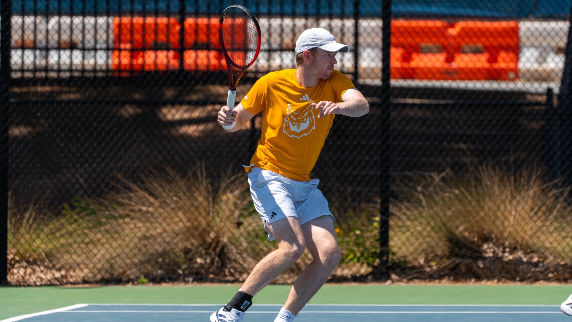 Kennesaw State men's tennis player Ben Hudson faces Gardner-Webb.