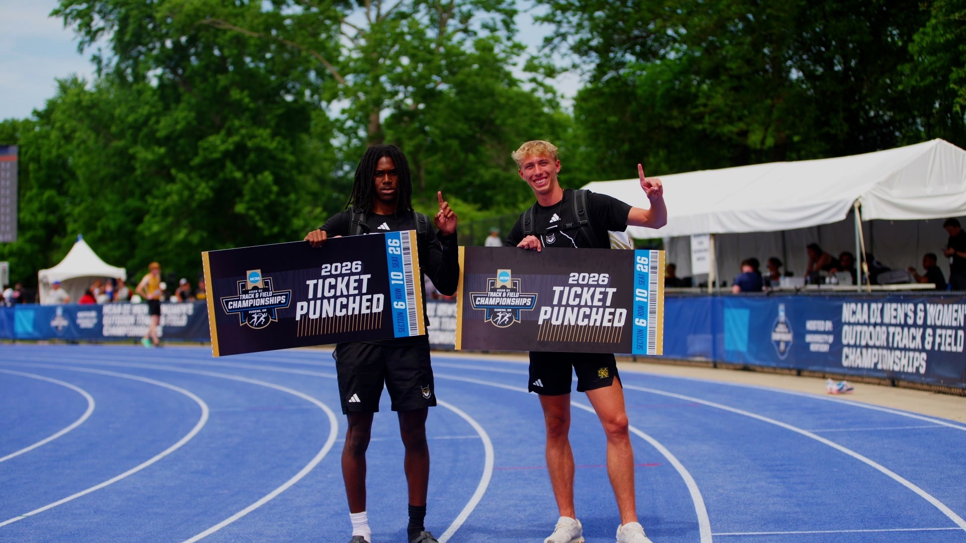 Gage Voyles and Kenyatta Bennett at NCAA East Regionals 2026
