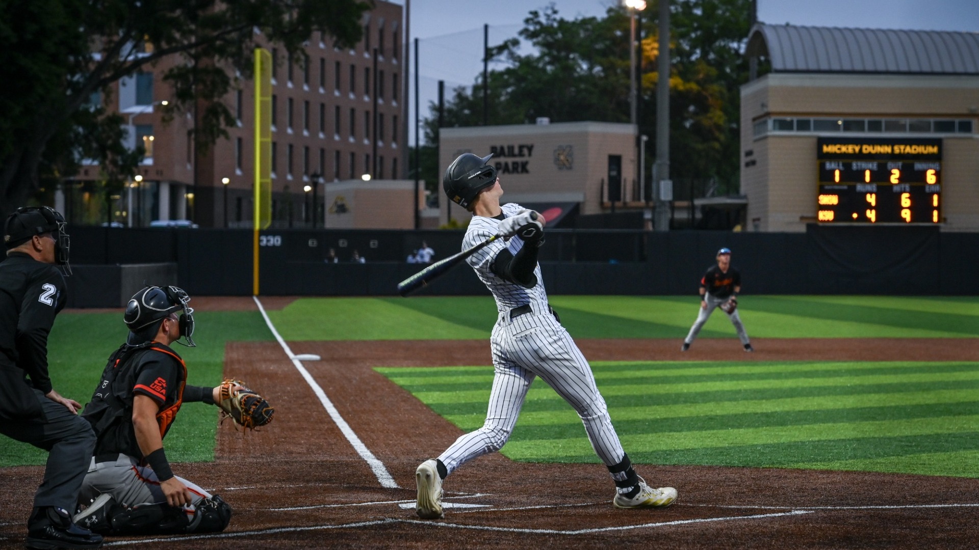 Chirello hitting homer against Sam Houston