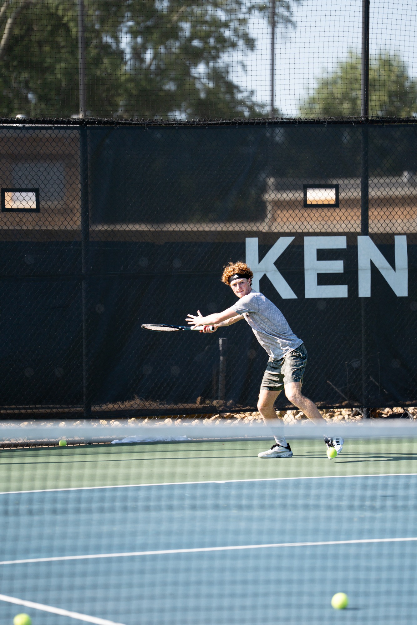Kennesaw State Men's Tennis Players Practicing