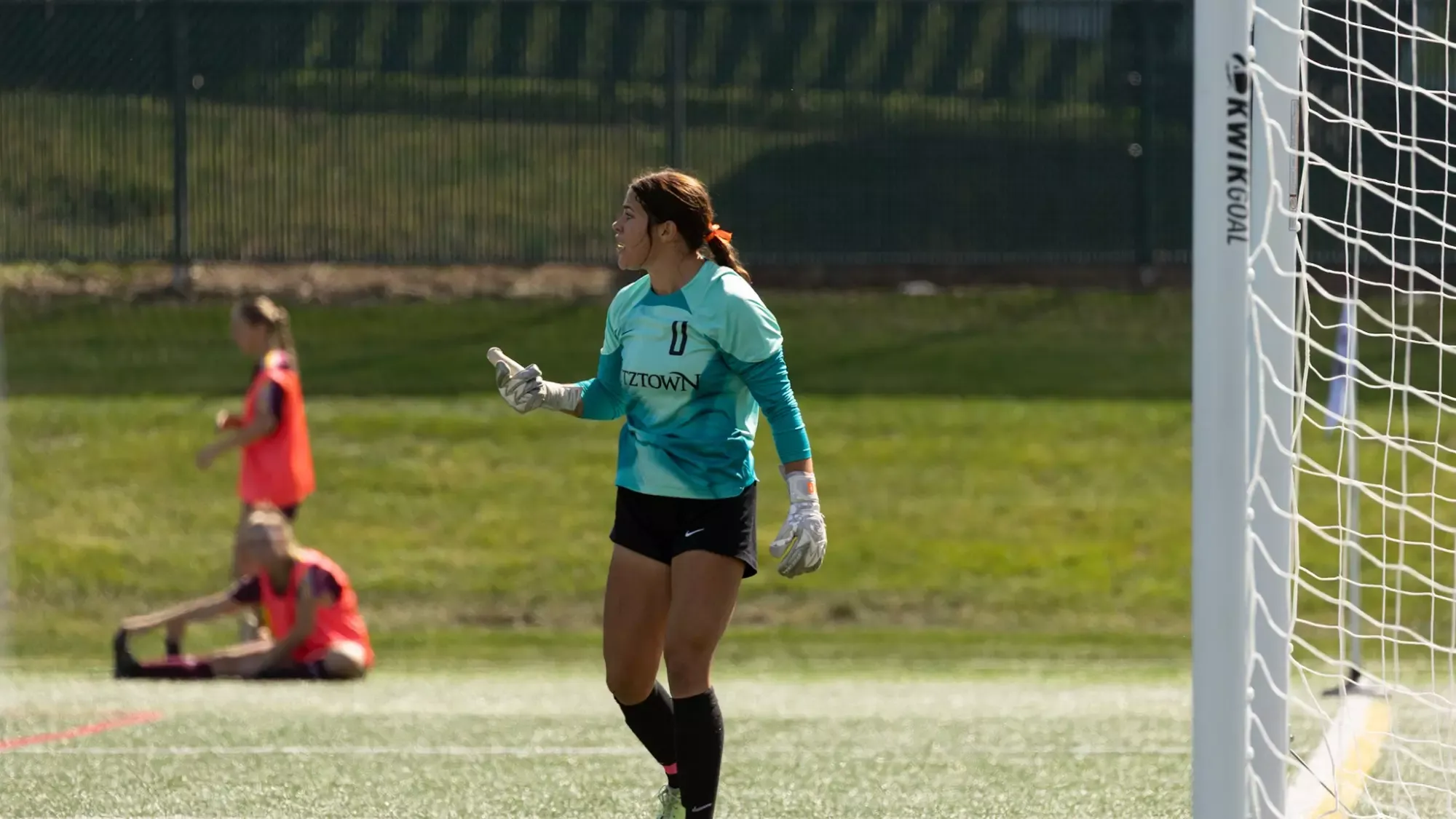 Goalkeeper Morgan O'Donnell (0) in action in Kutztown's 1-0 win over No. 25 Bloomsburg.