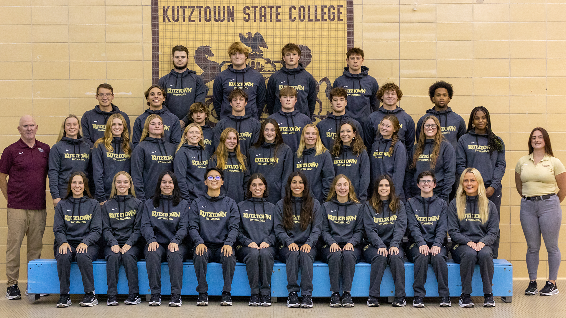 Kutztown Men's and Women's Swimming 2025-26 Team Photo
