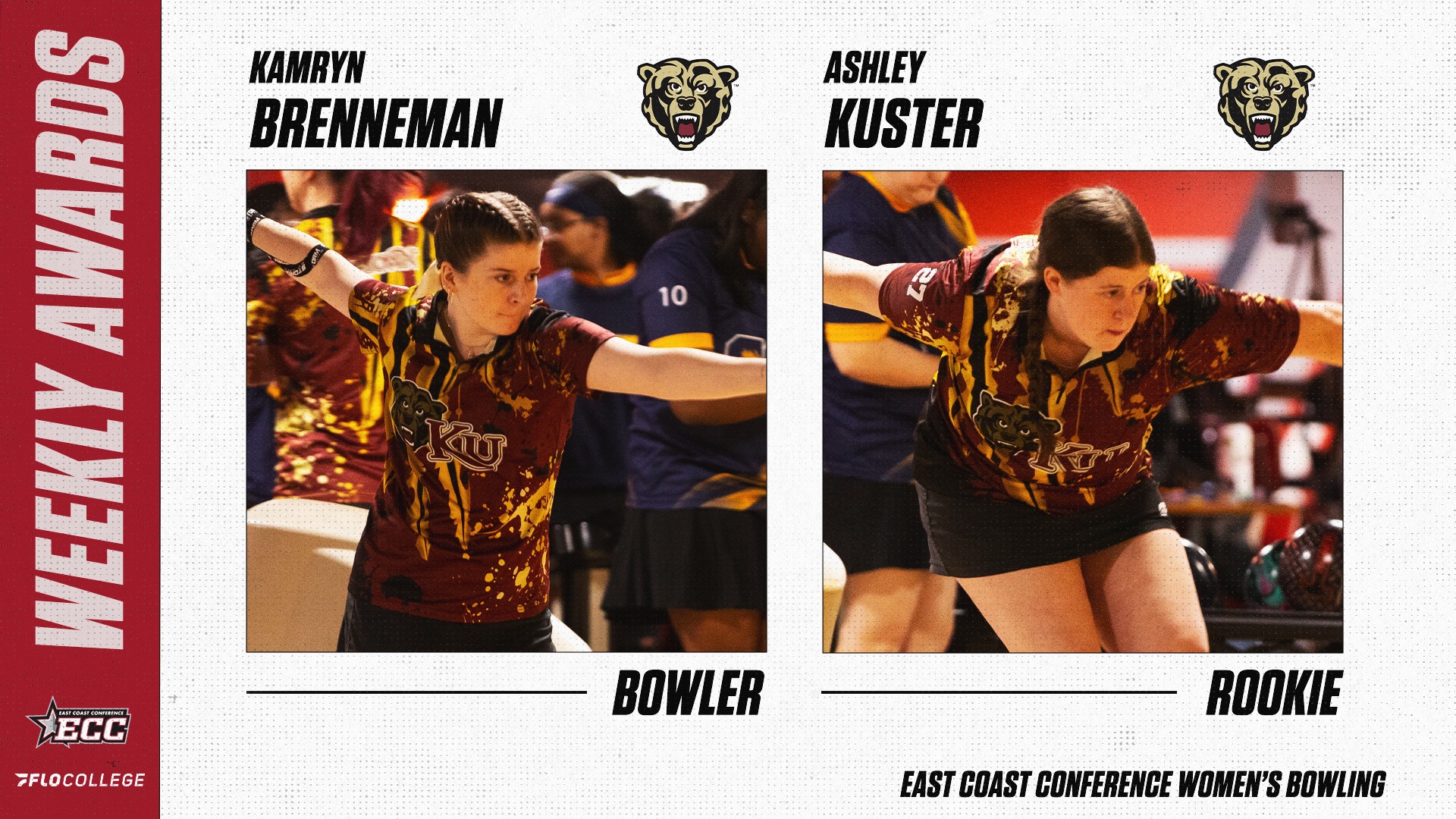Bowling sweeps ECC Bowling Weekly Awards Graphic 112025