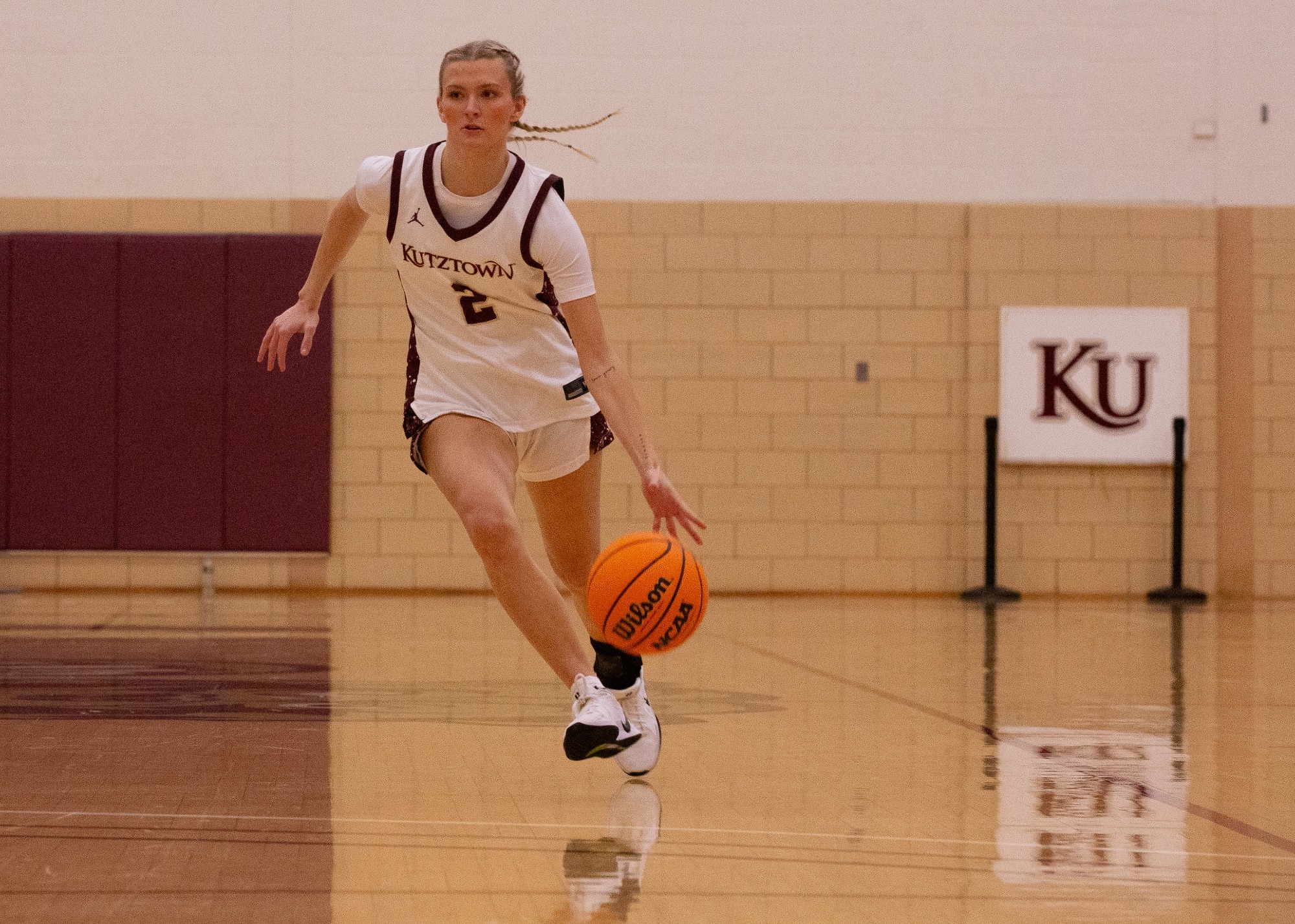 Leila Hurley dribbling vs. Wilmington, 12/1/25