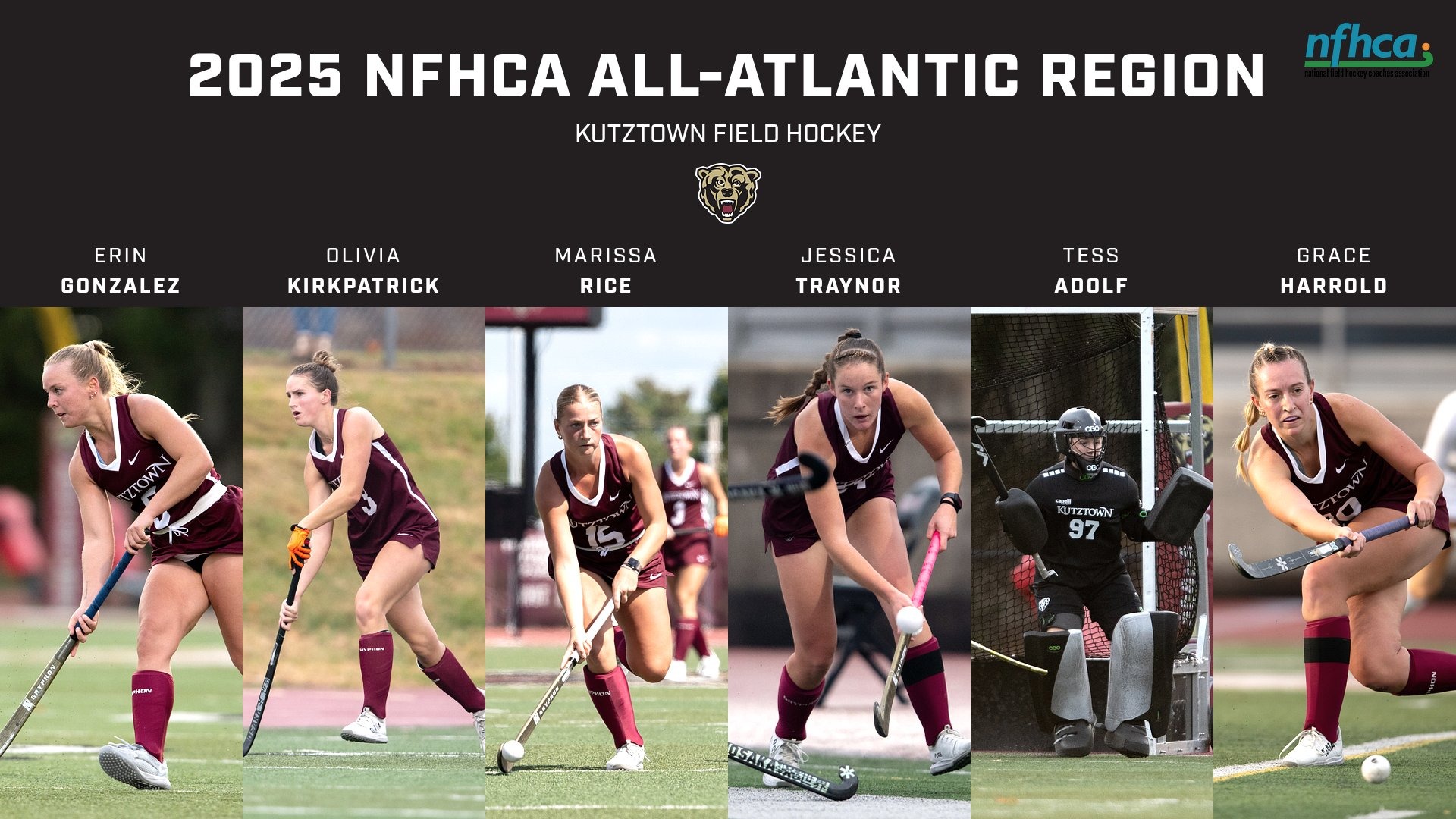 Graphic of 2025 NFHCA Field Hockey All-Atlantic Region
