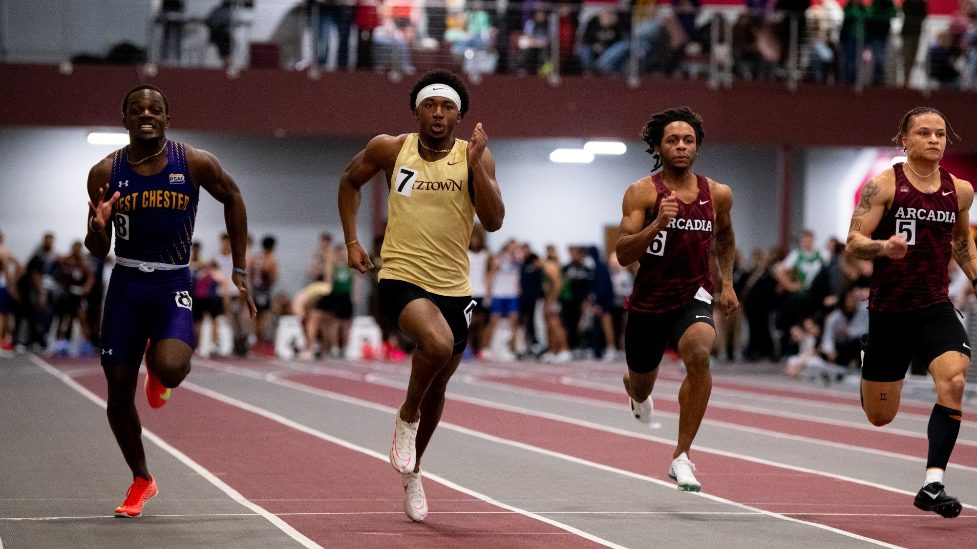 Kutztown men's track & field sprinter at Alvernia Indoor Invite, 1/18/25
