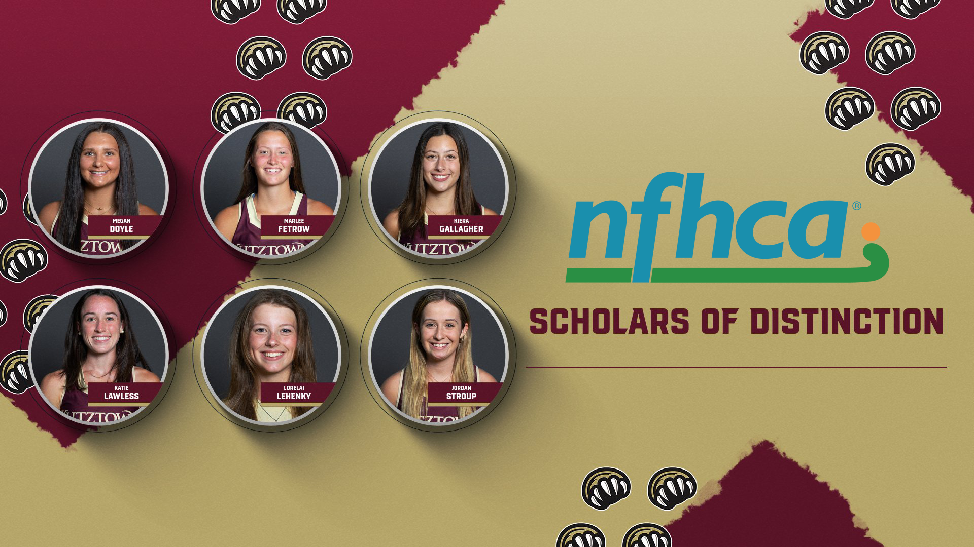 NFHCA 2025 Scholars of Distinction graphic