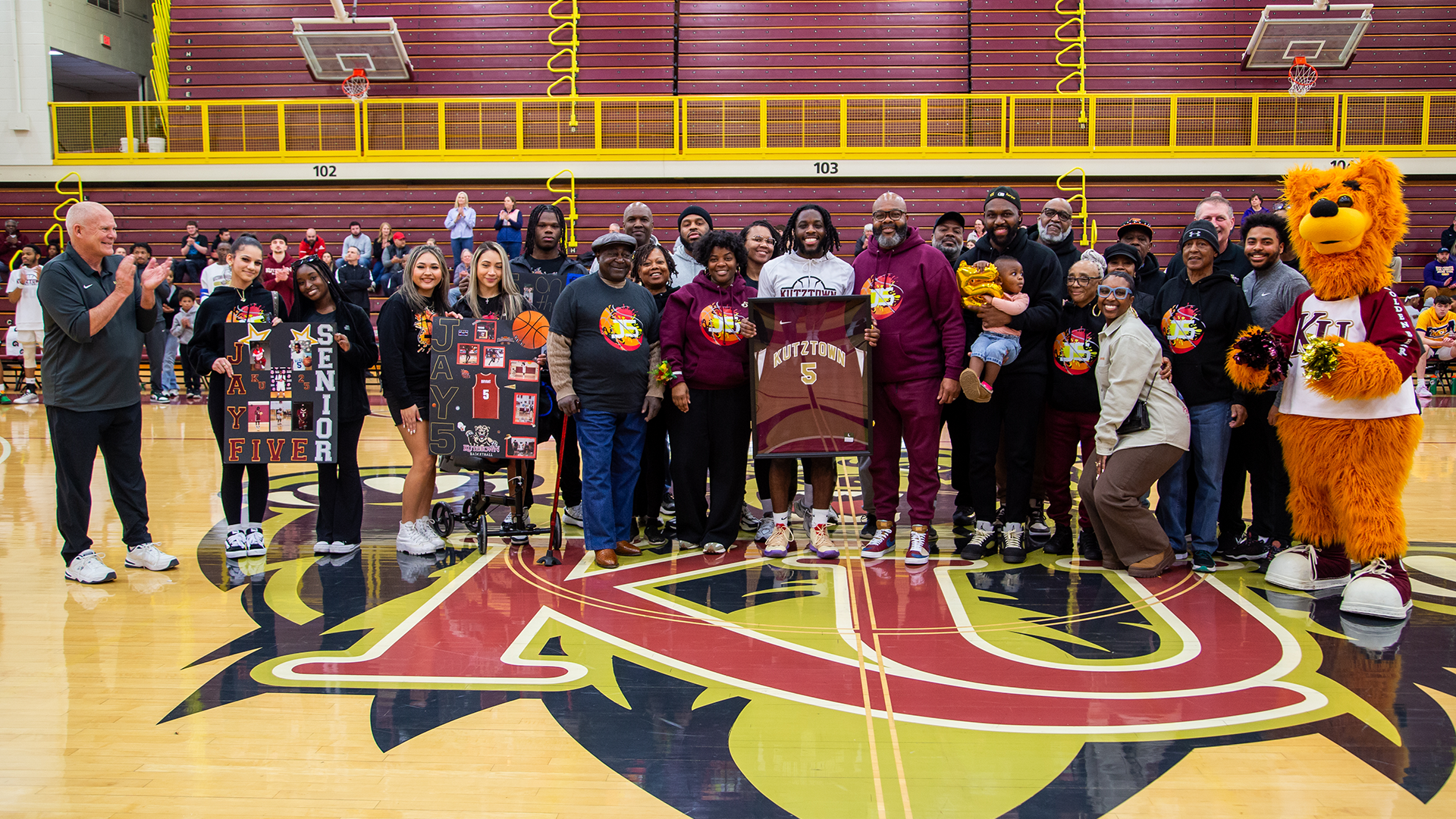 Jalen Bryant senior day photo vs. West Chester, 3/1/25