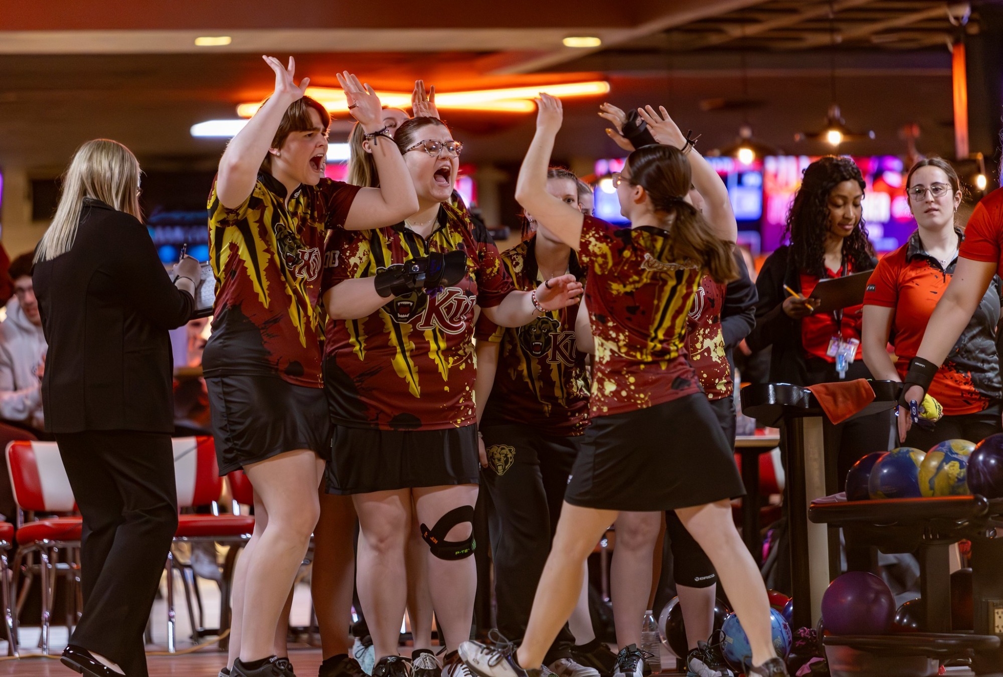 Kutztown celebrating at ECC Championships 032325