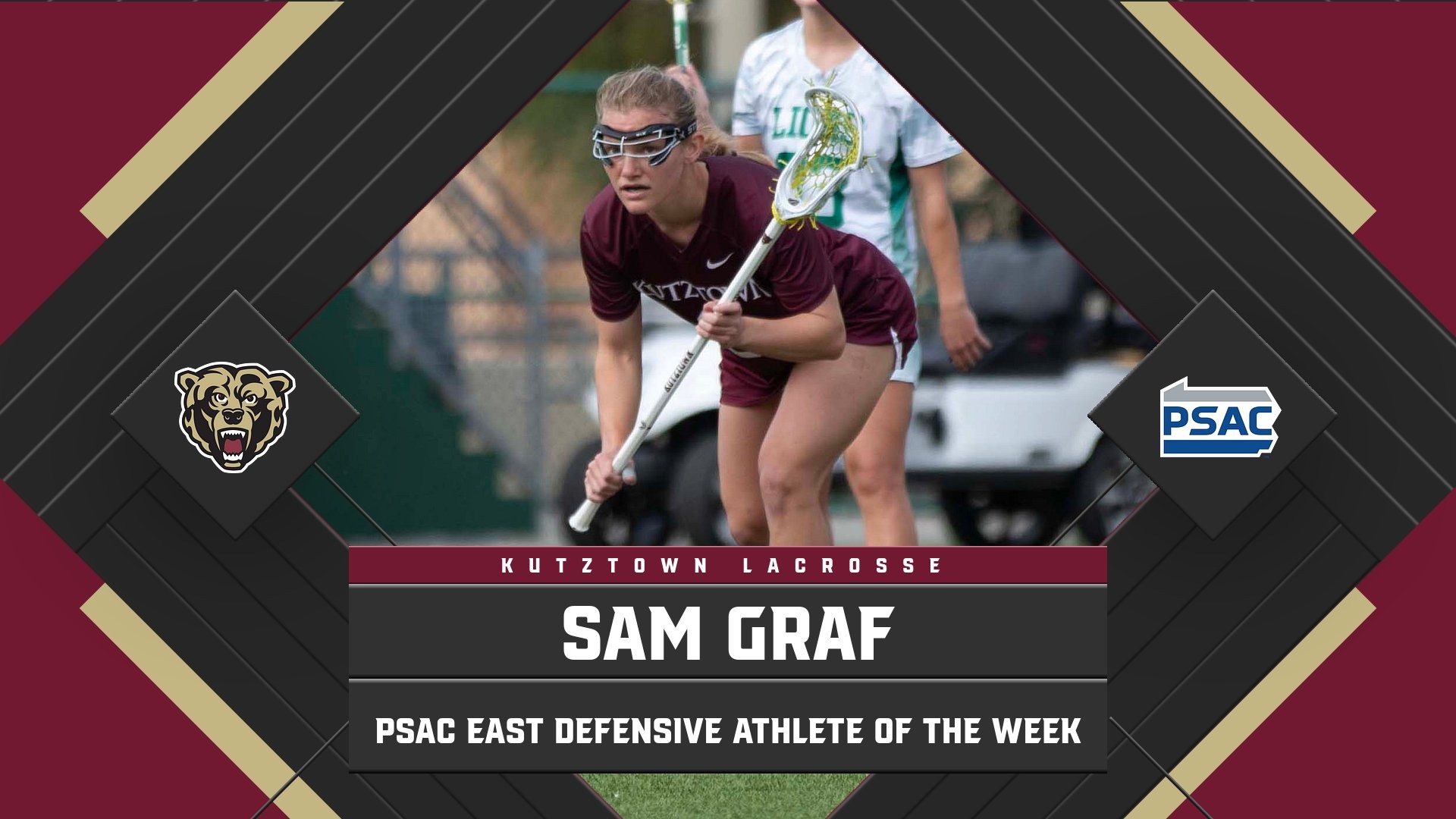 Sam Graf earns PSAC Defensive Athlete of the Week 4.15.25
