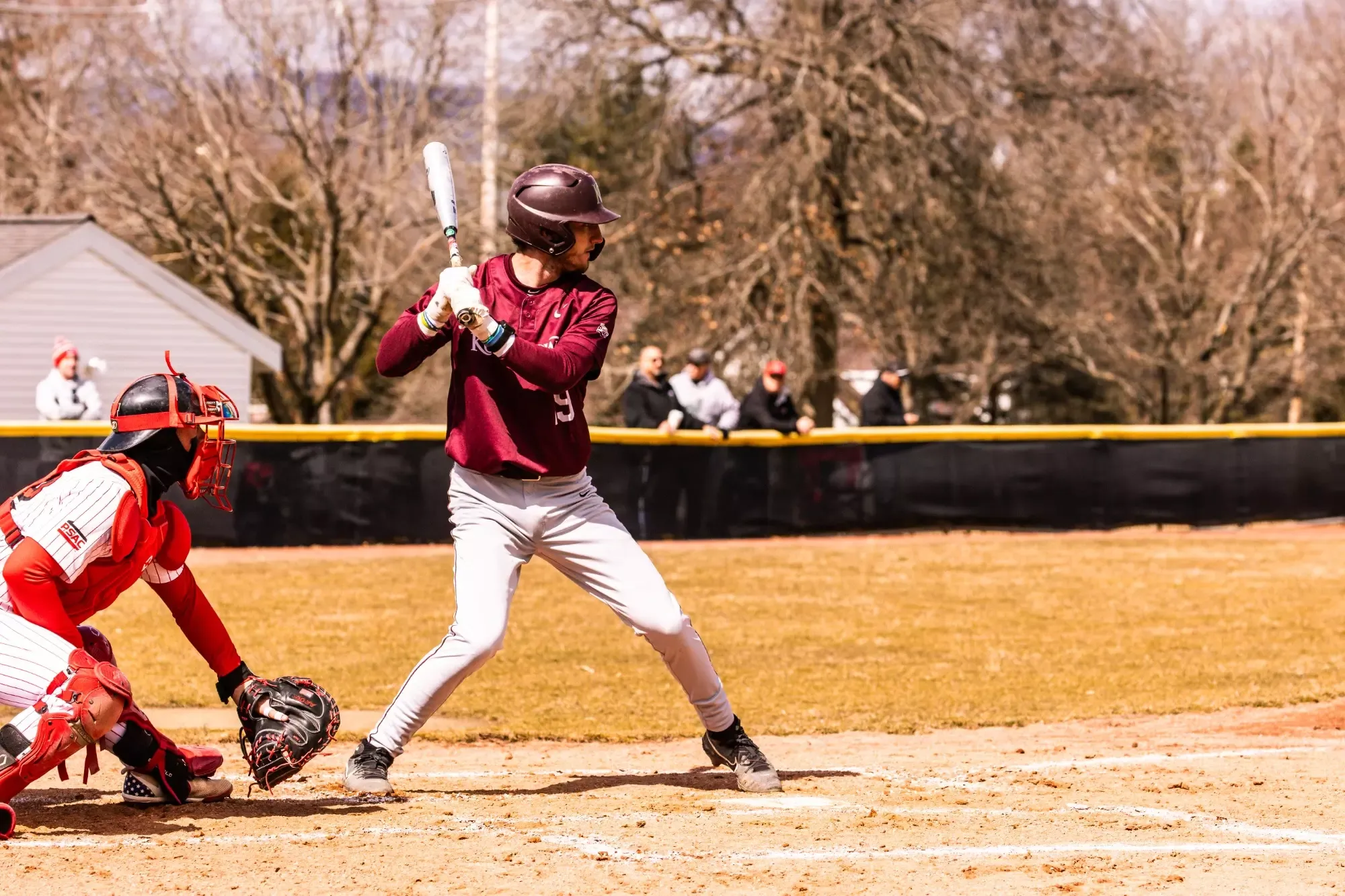 Michael Burns batting vs Mansfield 032225