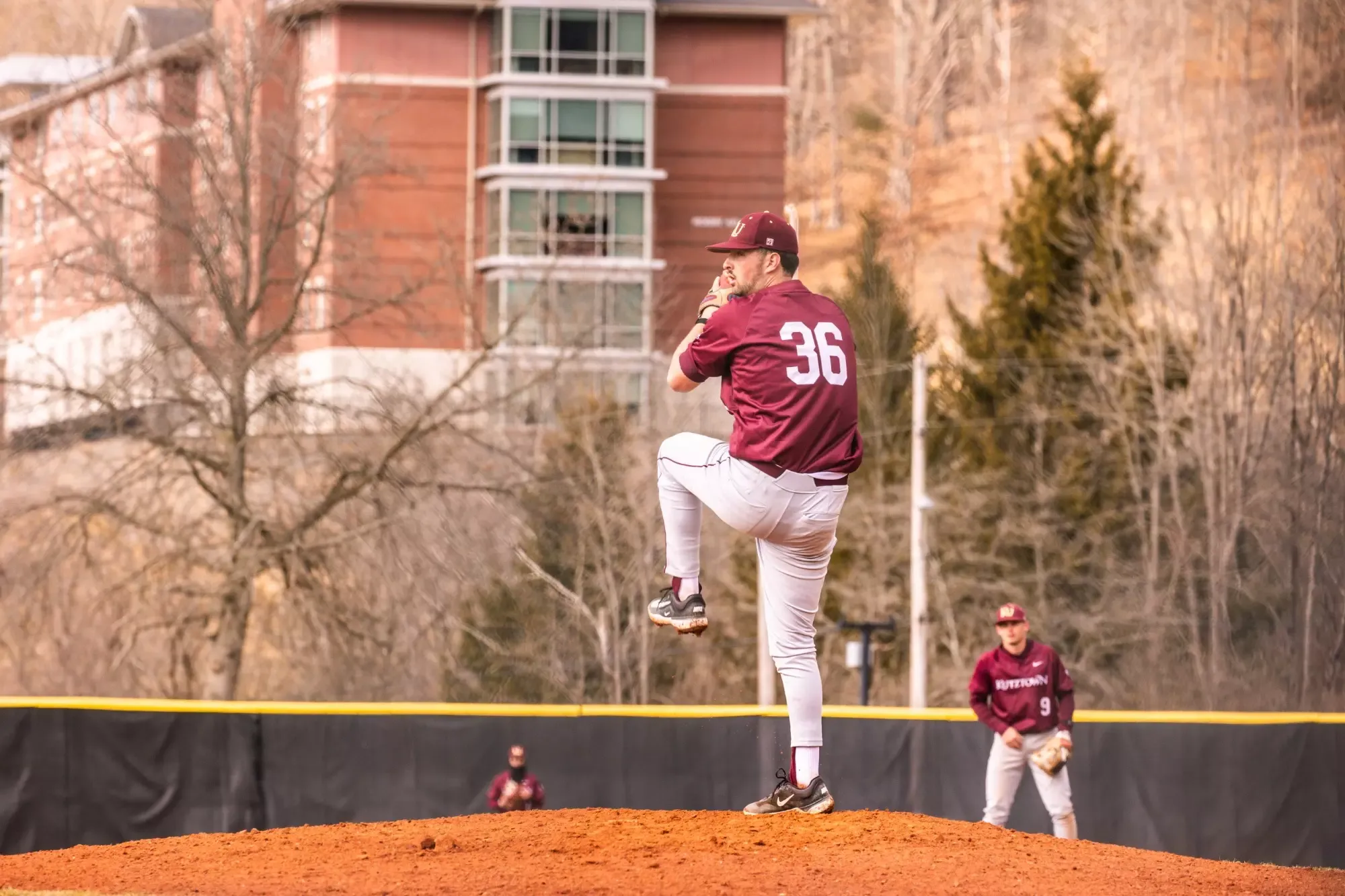 Abel Saft pitching at Mansfield 032225