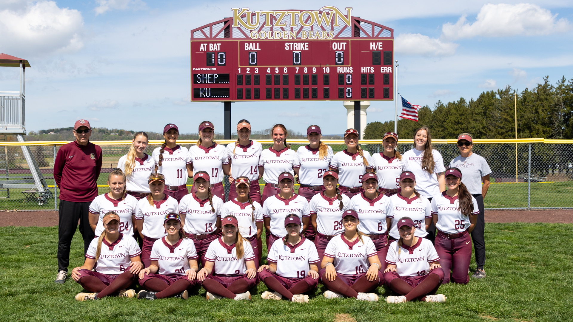 Kutztown softball 2025 Team Photo