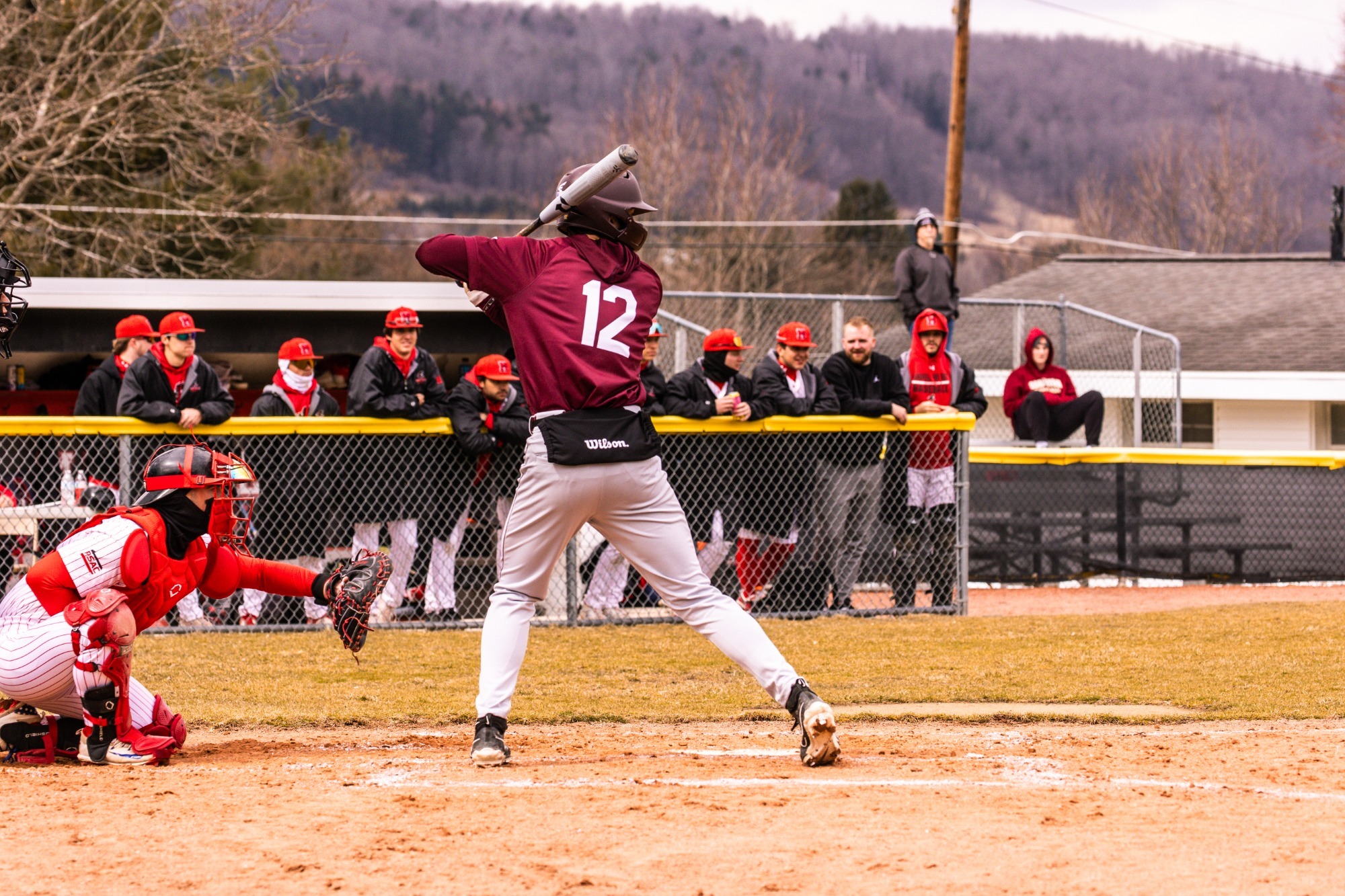 Jared Ferguson batting against Mansfield, 032225