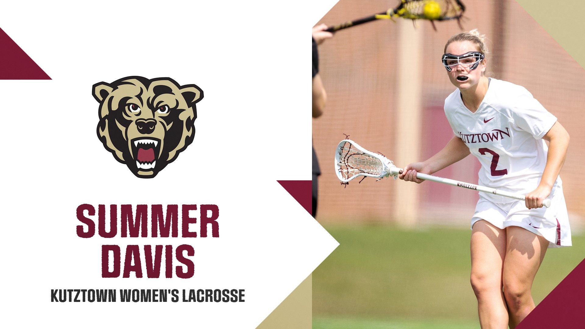 Summer Davis KU Women's Lacrosse summer feature graphic