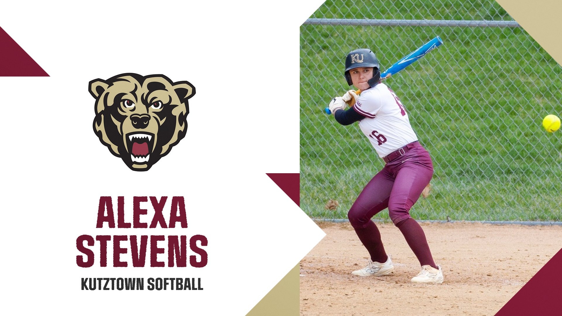 Alexa Stevens KU Softball summer feature graphic
