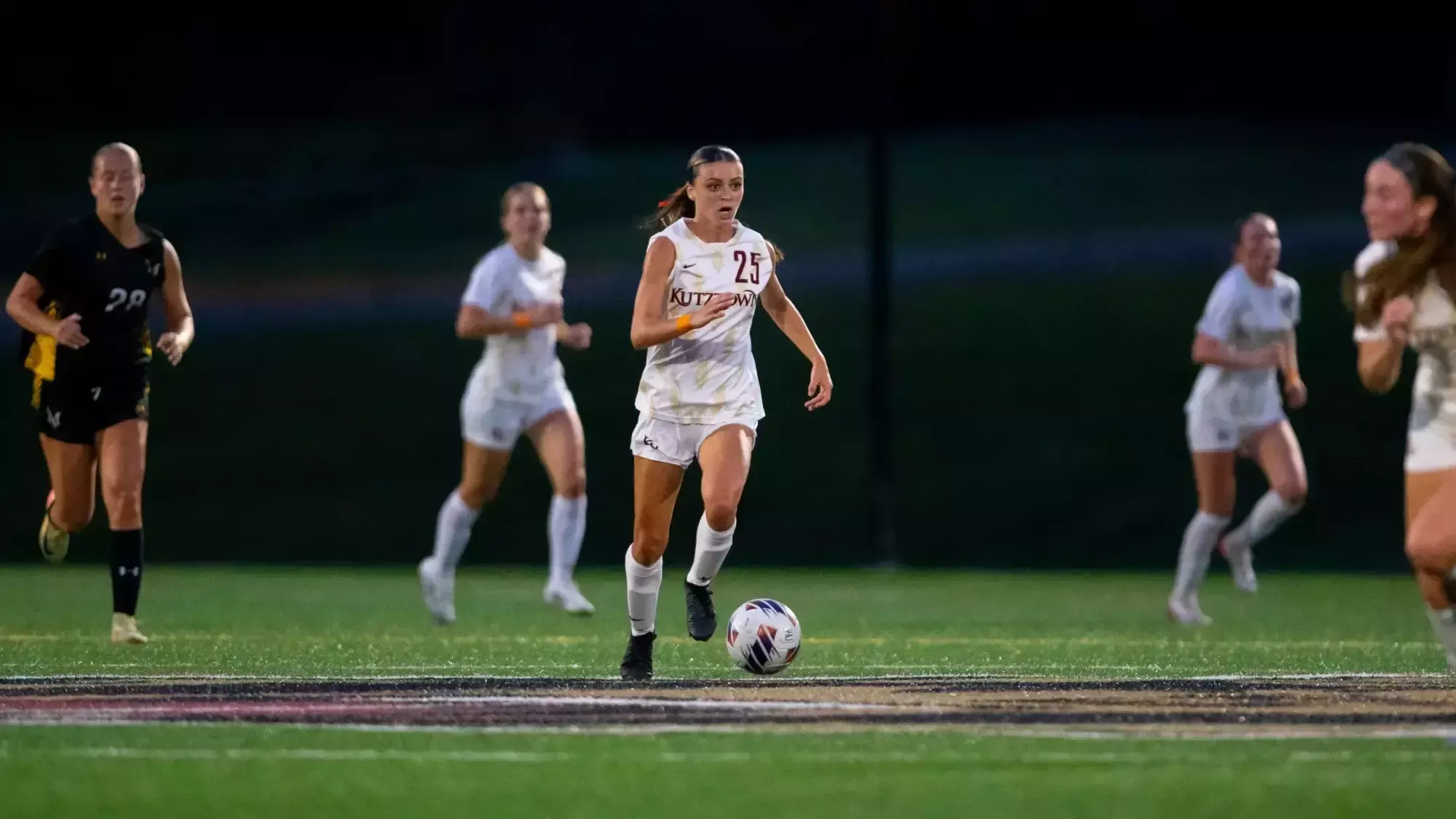 Emma Gonzalez dribbling the ball vs. Millersville 091025
