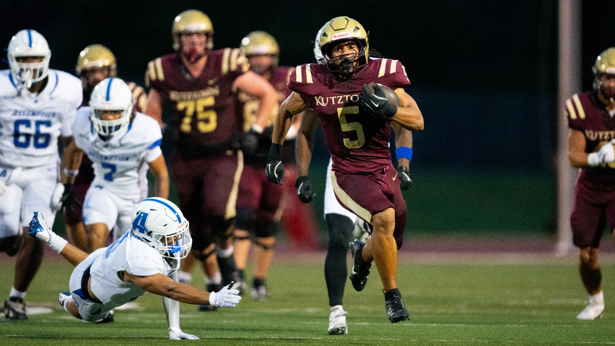 No 7 Kutztown Opens 2025 Regular Season Under The Lights Vs Jaedyn Stewart Vs Assumption 090425