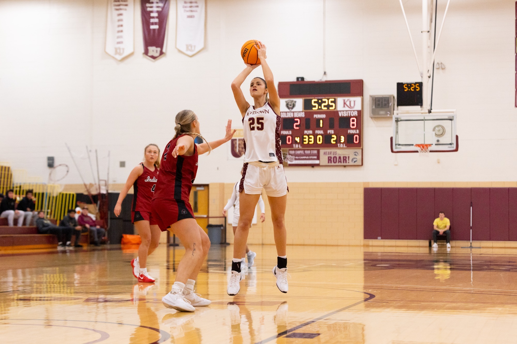 Ariana Smuda taking a jump shot vs. IUP, 12/5/25