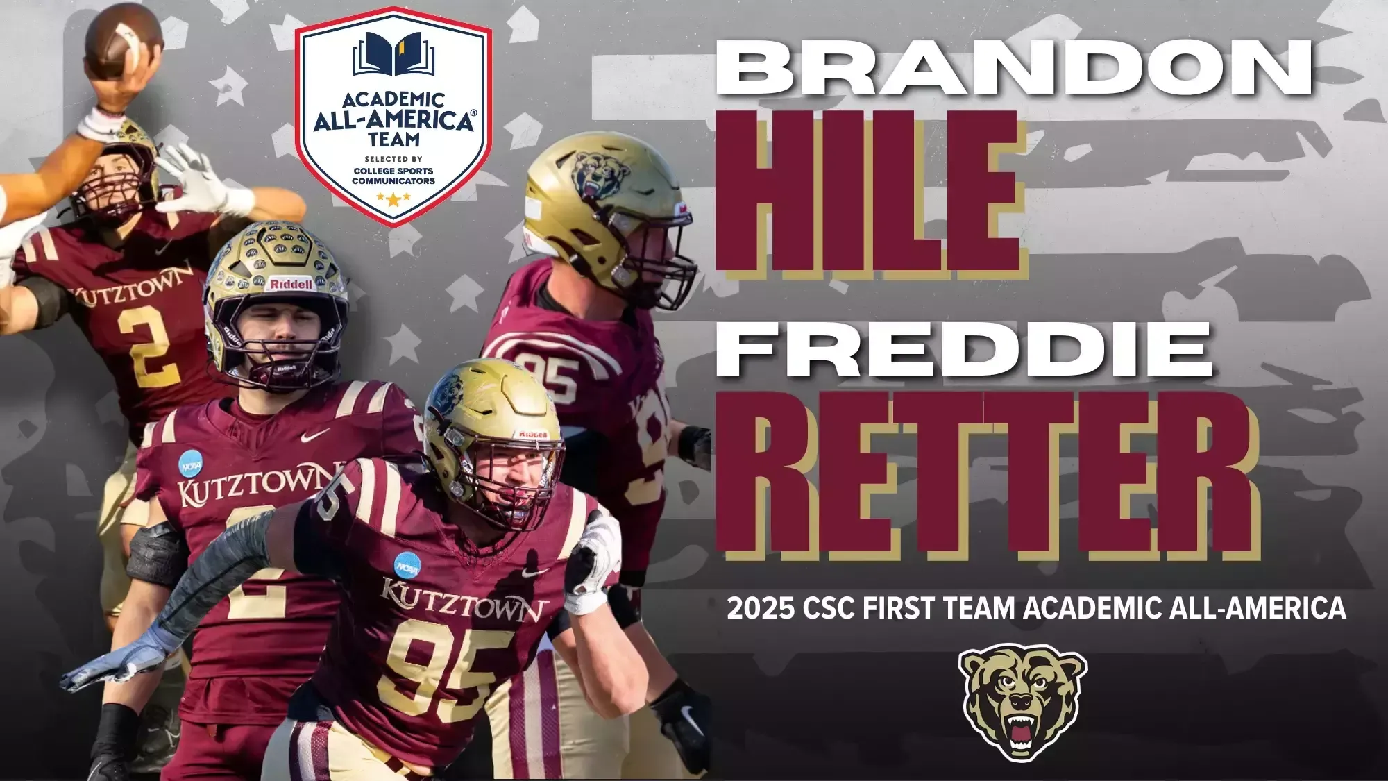 Brandon Hile, Freddie Retter, earn 2025 CSC Academic All-America Honors, First Team