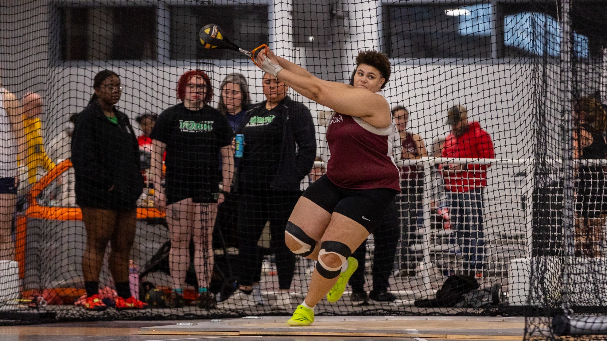 Maria Clark throwing the shot put at Alvernia Indoor Invitational, 1/17/26