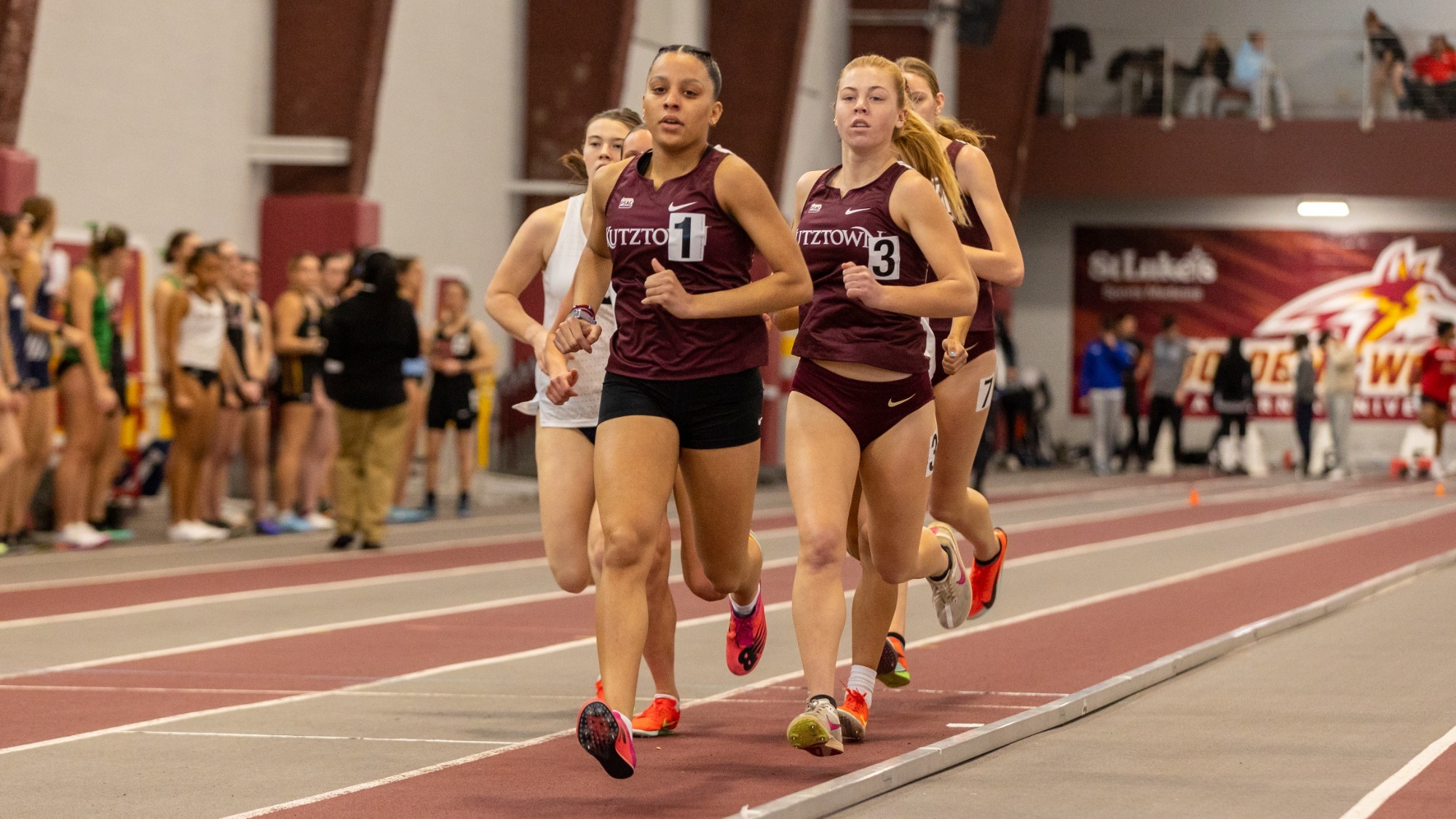 Deandra Young running at the Alvernia Winter Invitational, 1/17/26