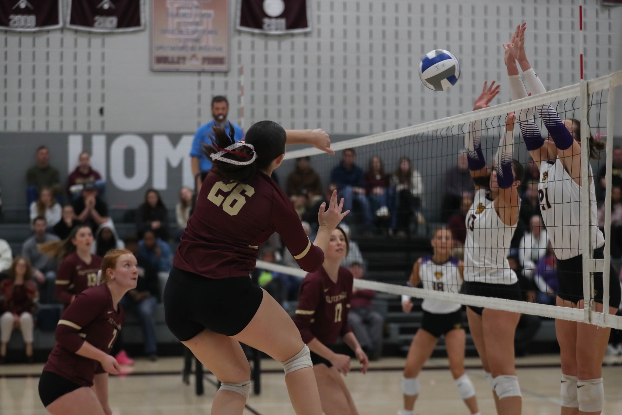 Jaedyn Bartholomew attempting an attack vs. West Chester, 10/17/26