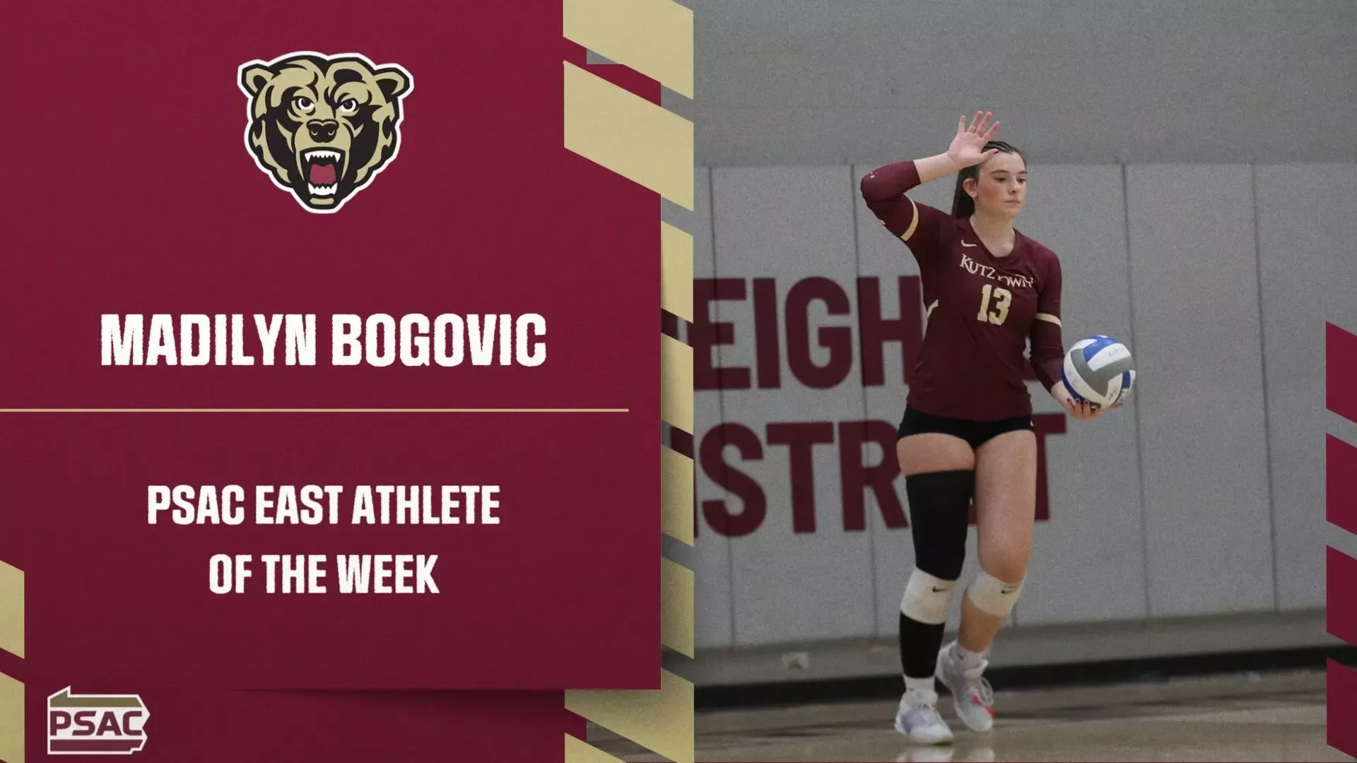 Madilyn Bogovic Athlete of the Week Graphic