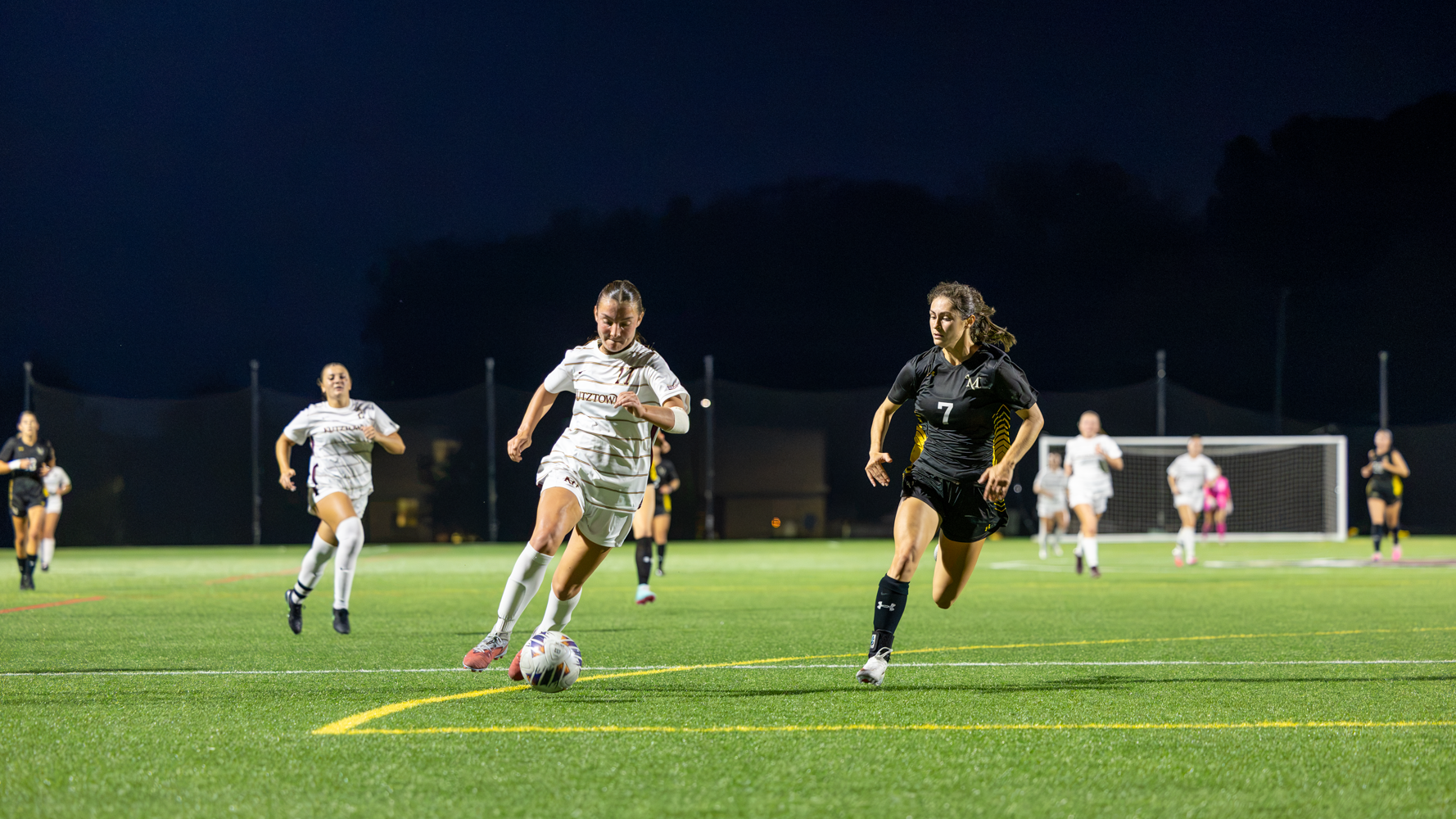 Jenna Piltz of the Kutztown University women's soccer team competes against Millersville on Sept. 30, 2026.