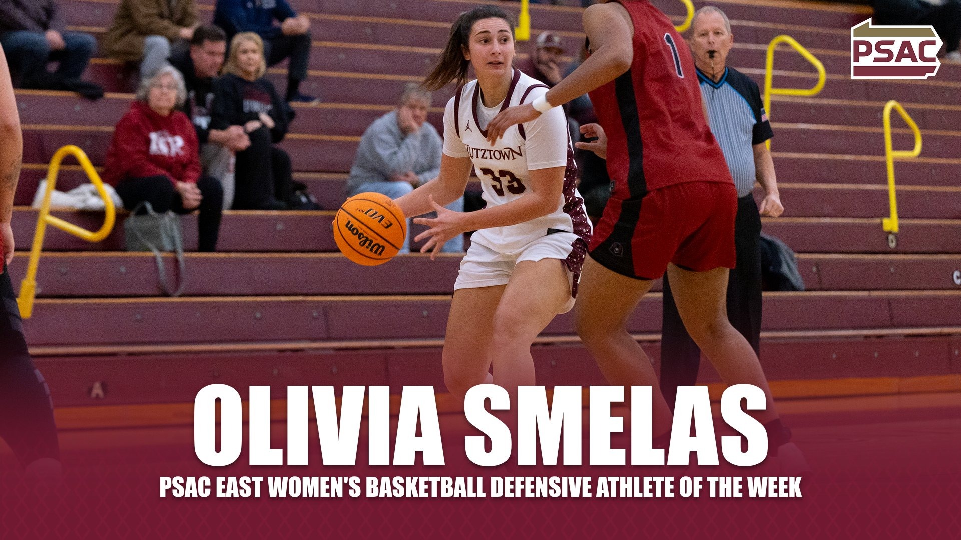 Olivia Smelas earns PSAC East Defensive Athlete of the Week 2.16.26