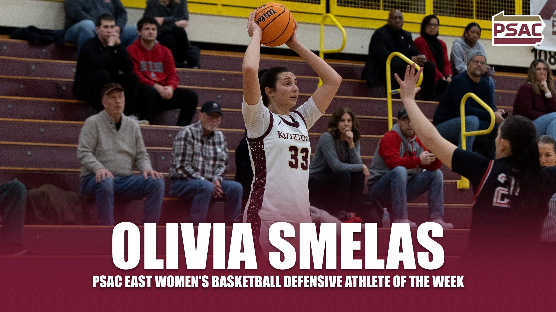 Olivia Smelas earns PSAC East Defensive Athlete of the Week 2/1/26