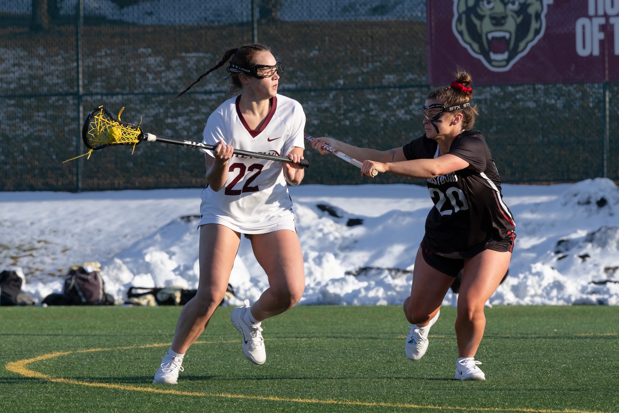 Madison Wenner dodges against Frostburg Defender 2.25.26