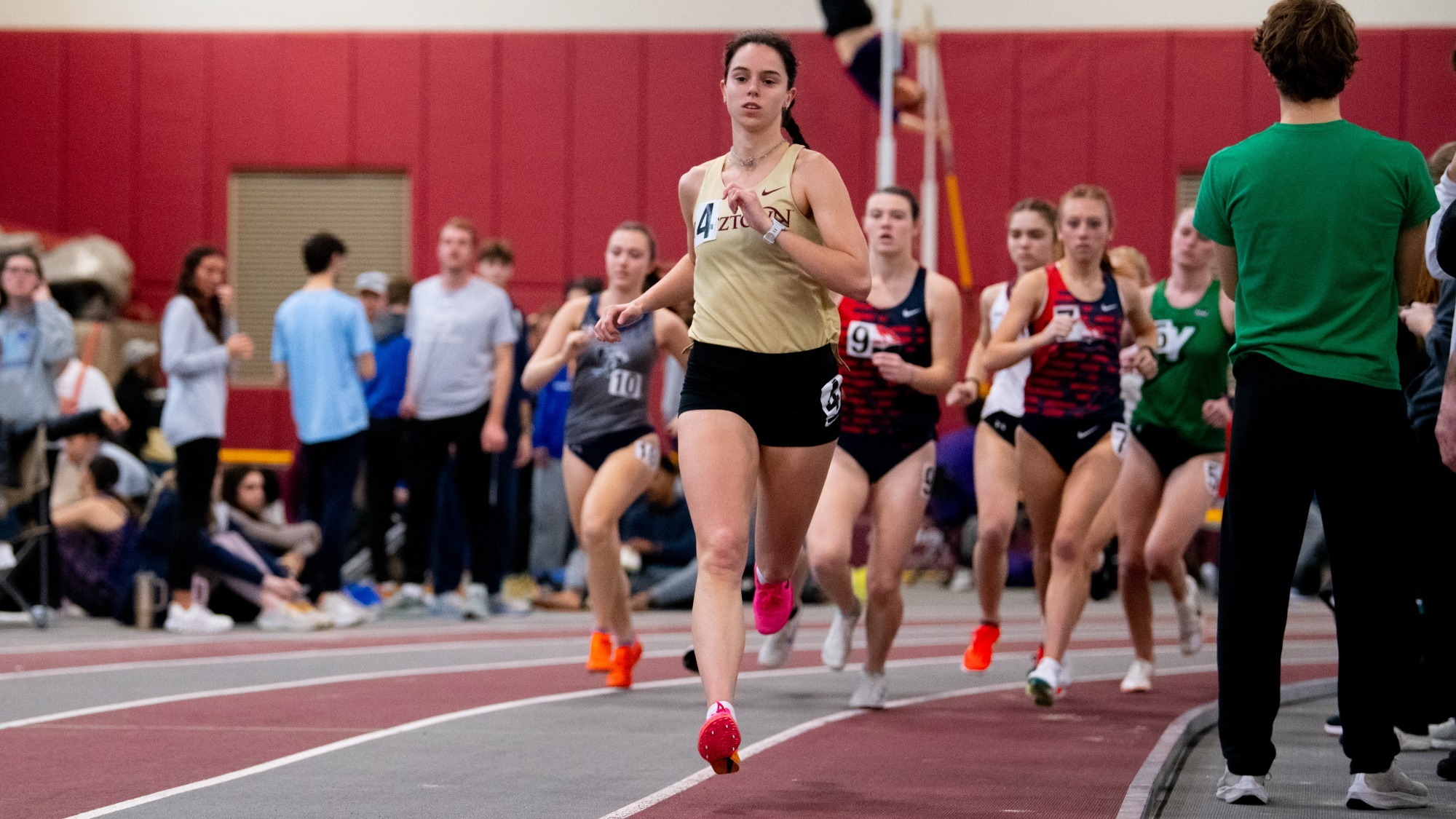 Jensen Kraft of the Kutztown University women's track & field team competes in the mile run at the Alvernia Winter Invitational on Saturday, Jan. 18, 2025.
