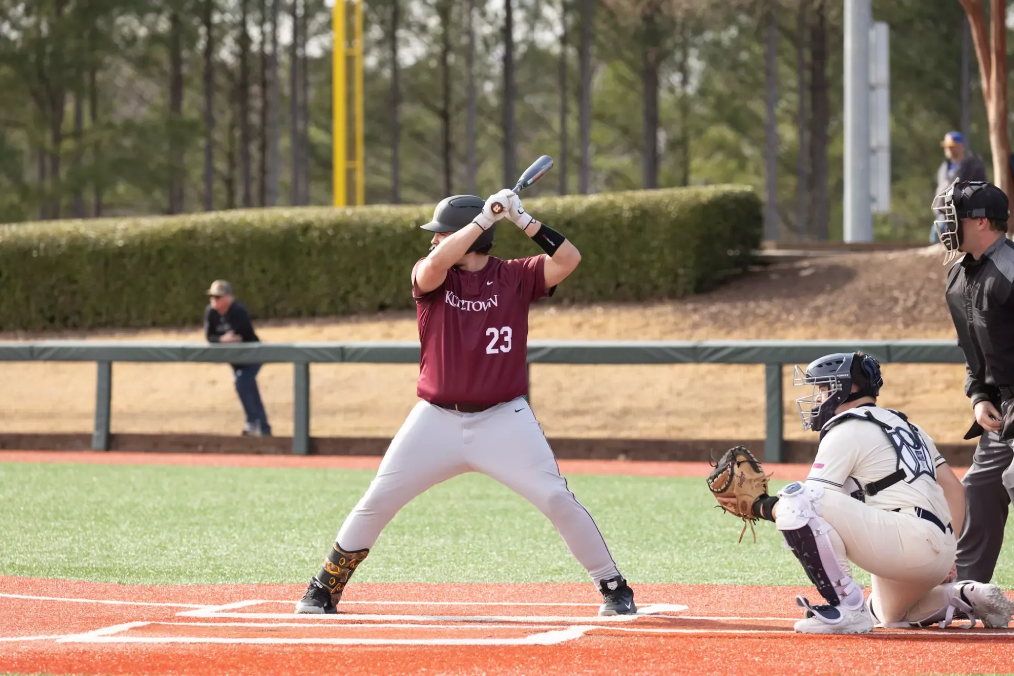 Bryce Schafer batting against Goldey-Beacom 022126